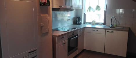 Frigorífico, horno, placa de cocina y lavavajillas