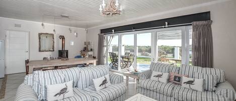 Comfort House, 3 Bedrooms | Living area | Flat-screen TV