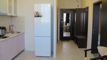 Apartment | Eigene Küche | Kühlschrank, Mikrowelle, Herdplatte, Wasserkocher