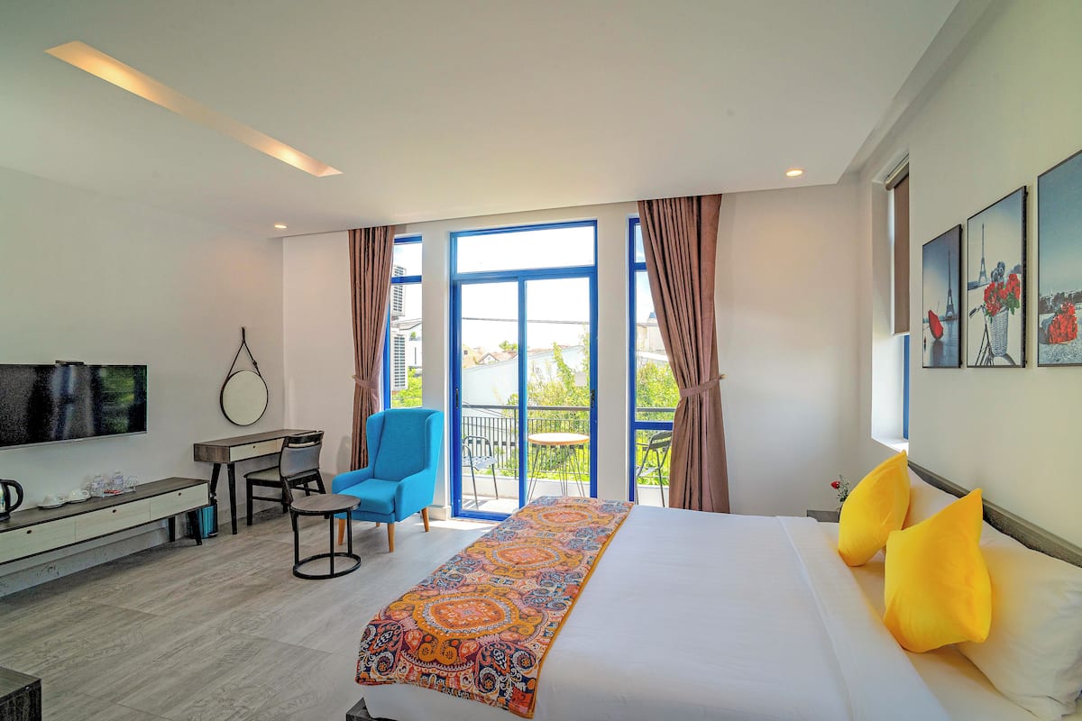 Chambre Double Deluxe, balcon | 1 chambre, literie de qualité supérieure, minibar