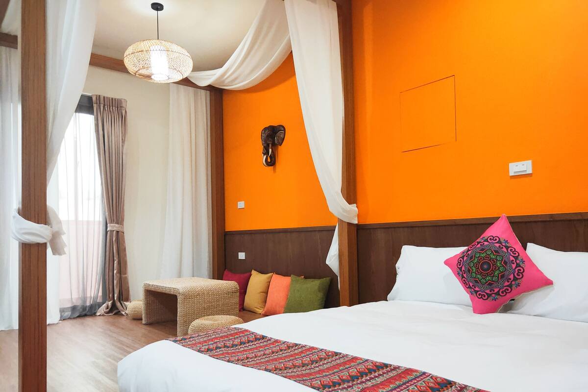 Superior Quadruple Room, 2 Double Beds | Down comforters, individually decorated, blackout drapes, rollaway beds