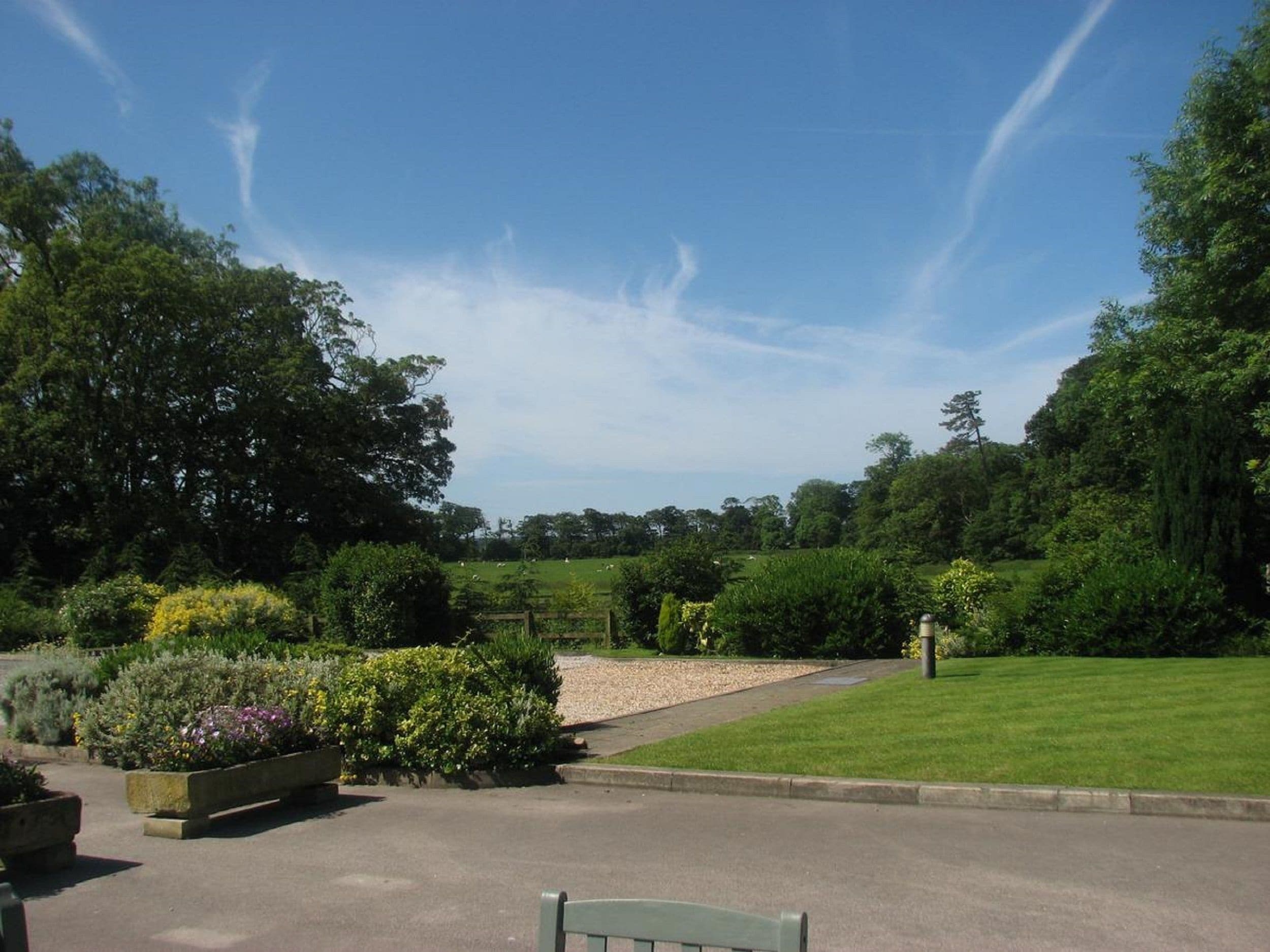 outdoor wedding area