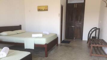 Premium bedding, memory-foam beds, desk, soundproofing