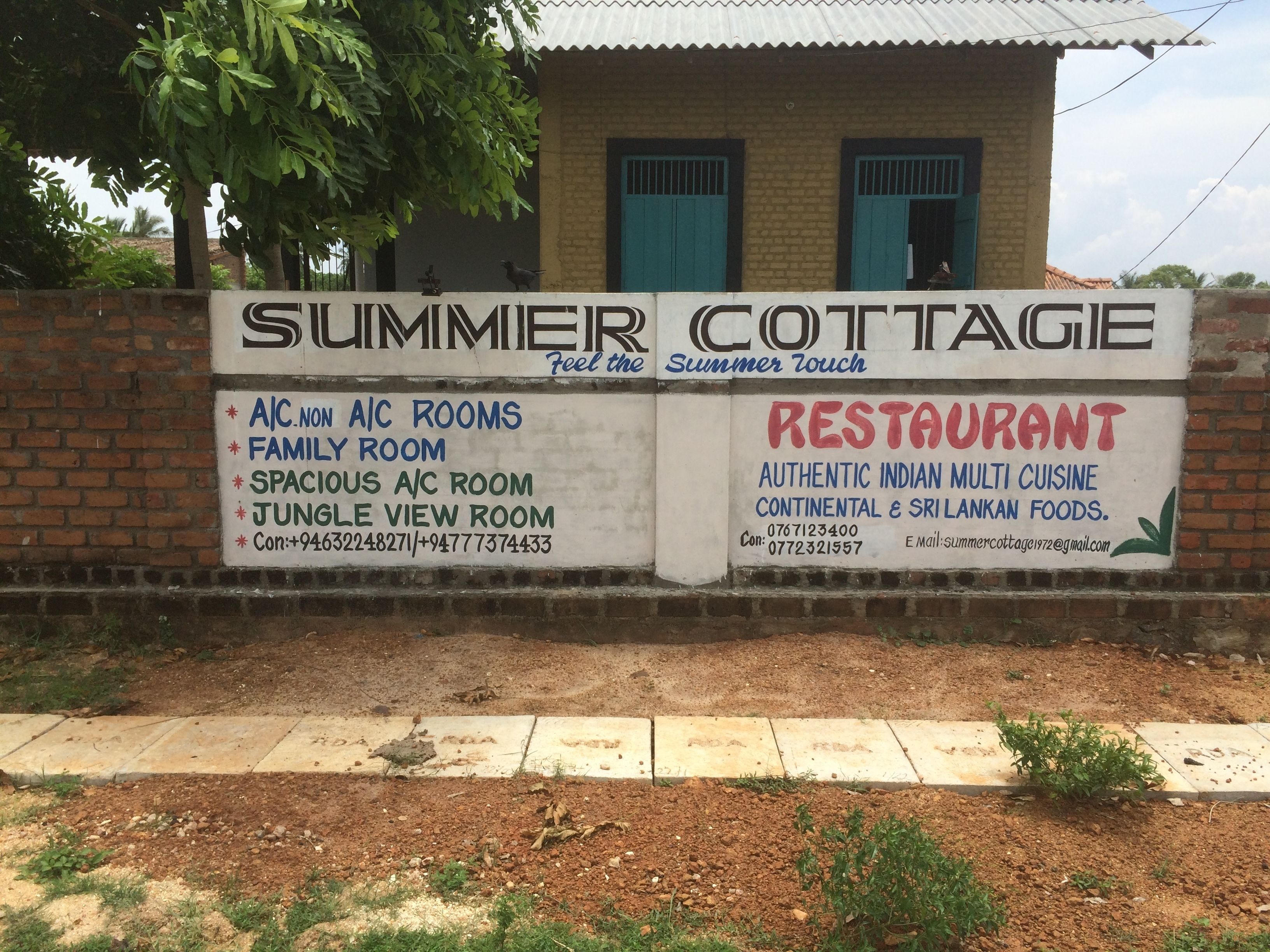 Façade de l’hébergement