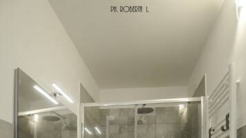 Deluxe Double Room, 1 Bedroom, Balcony, Partial Sea View | Bathroom