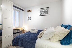 1 soverom, lydisolert, wi-fi (inkludert) og sengetøy