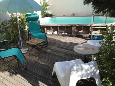 Charming apartment with private pool and secure parking