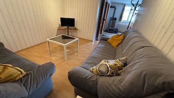 Télévision, cheminée