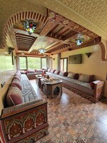 Suite superior | Zona de estar | Una televisión de pantalla plana