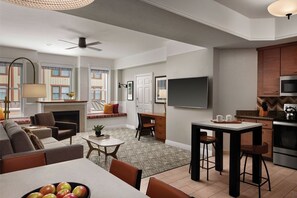 Smart TV, fireplace, DVD player - Marriott Summit Watch, Feb 18-25, 2024; 2 Bedroom+2 Sofa Beds+2 Bath: Sleeps 8 (Park City)