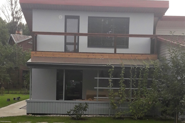 front of the house from the side of the street