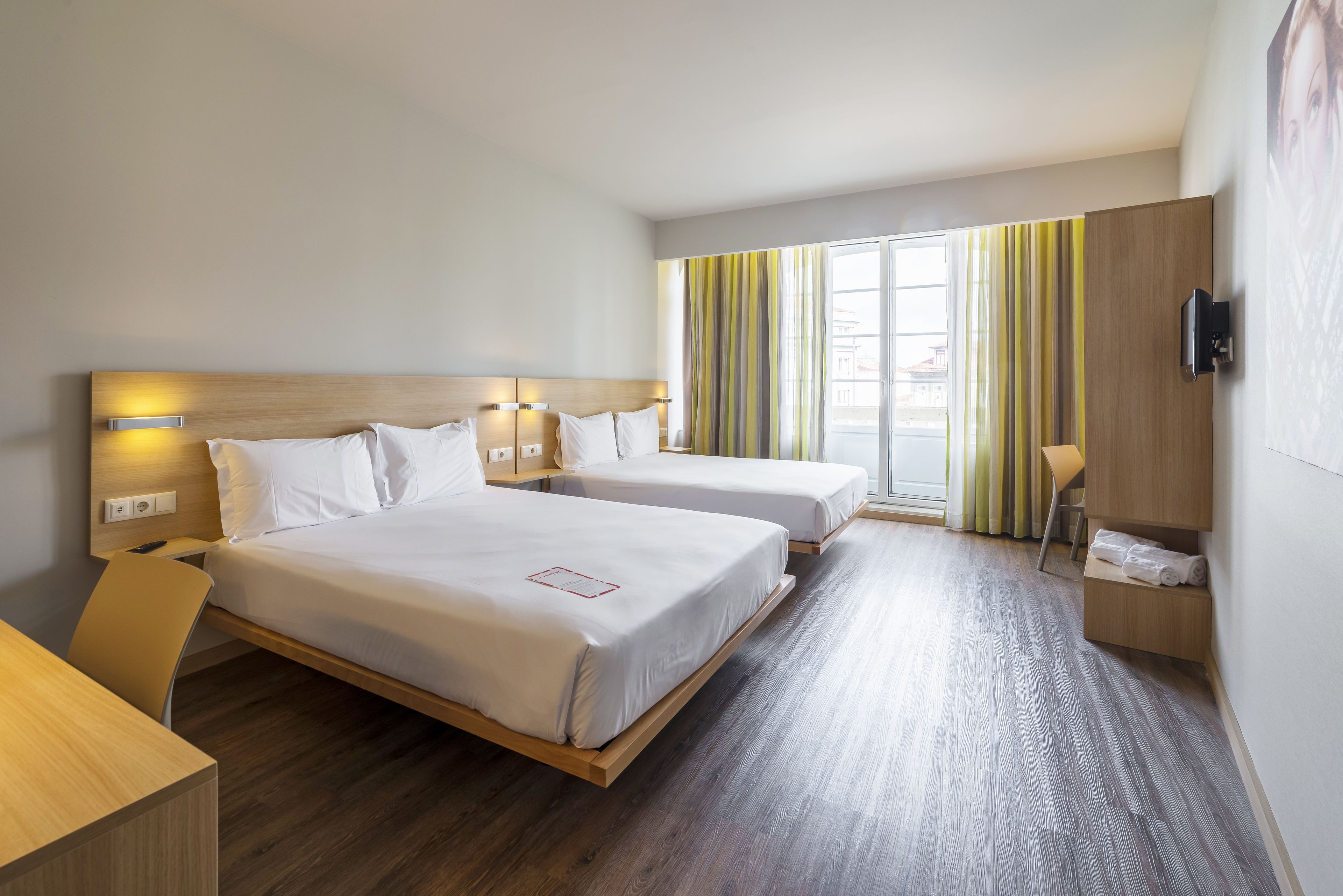 superior double room, 2 double beds | 1 bedroom, in-room safe, desk, blackout curtains