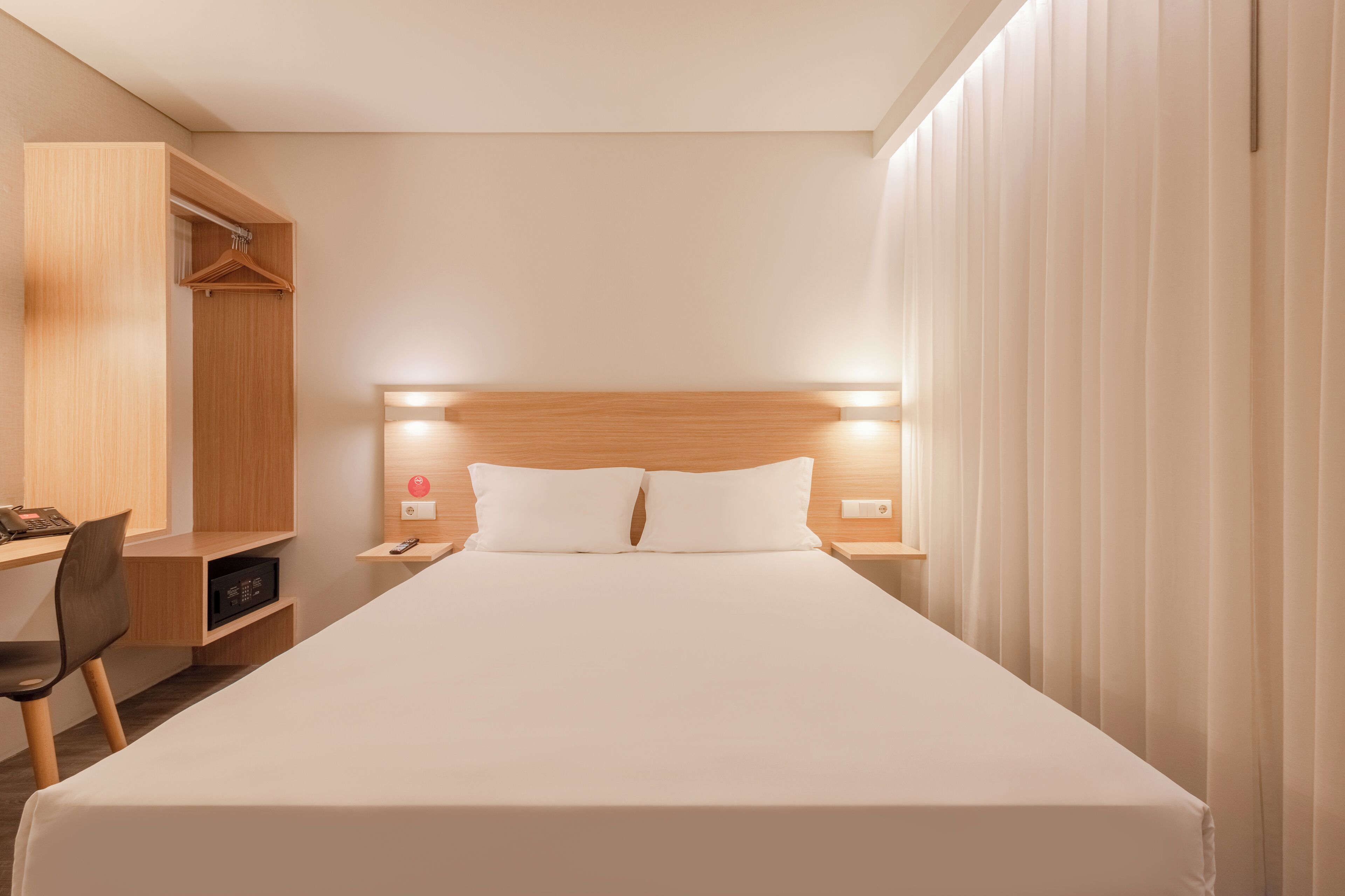 standard double room, 1 queen bed | 1 bedroom, in-room safe, desk, blackout curtains