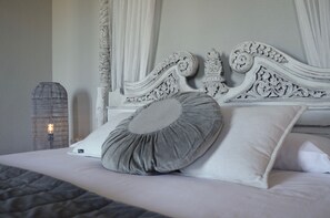 Premium suite, uitzicht op wijngaard | Luxe beddengoed, donsdekens, individueel gedecoreerd