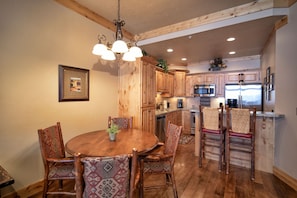 Dining - Teton Springs Condo #307 in Victor w/ A/C, W/D, WiFi, Balcony, Grill & Garage (Victor)