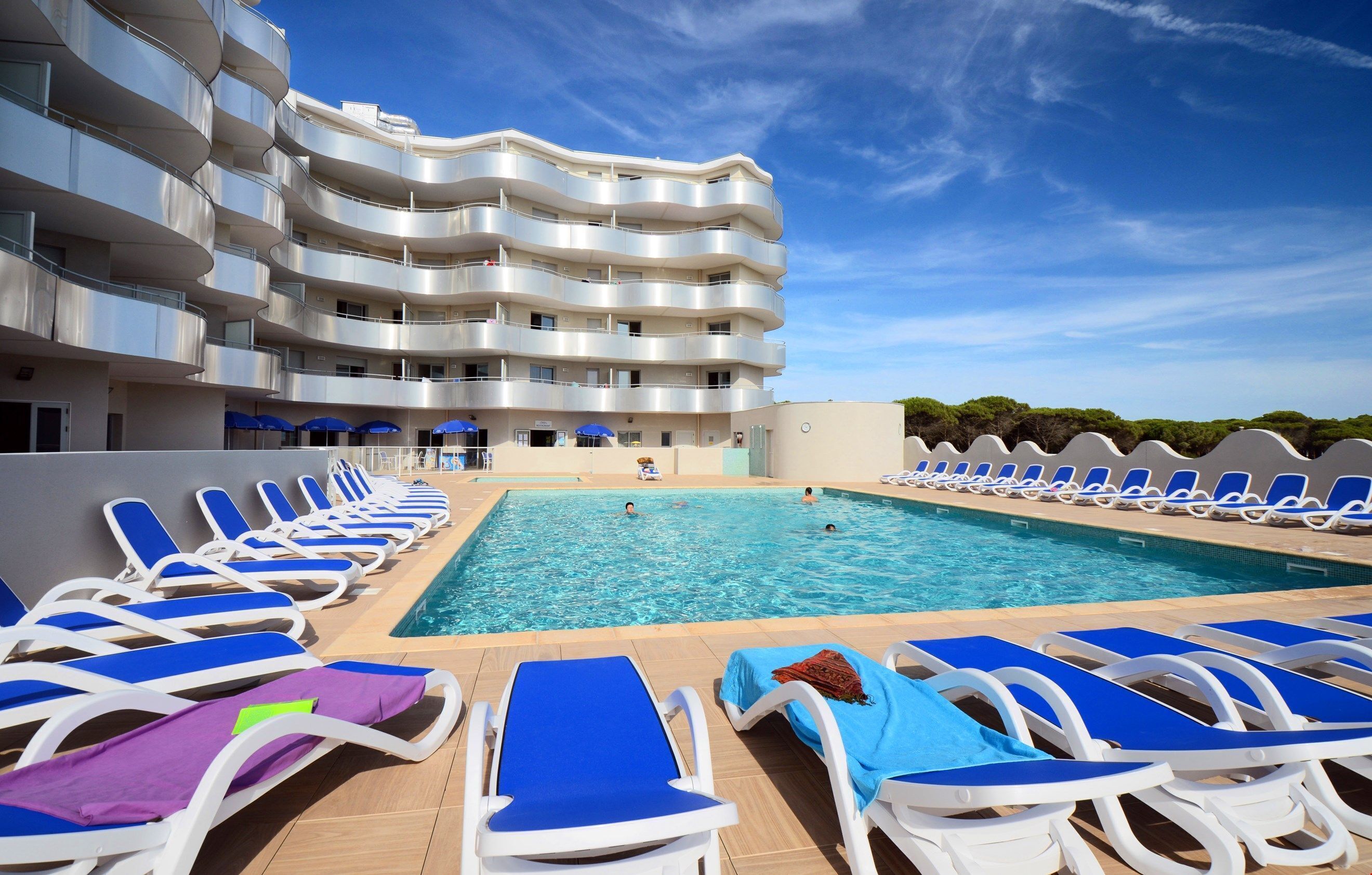 A heated pool