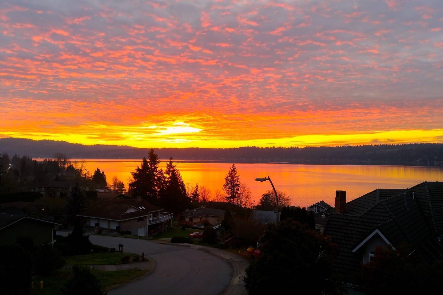Castle with the Lake Sammamish  View.