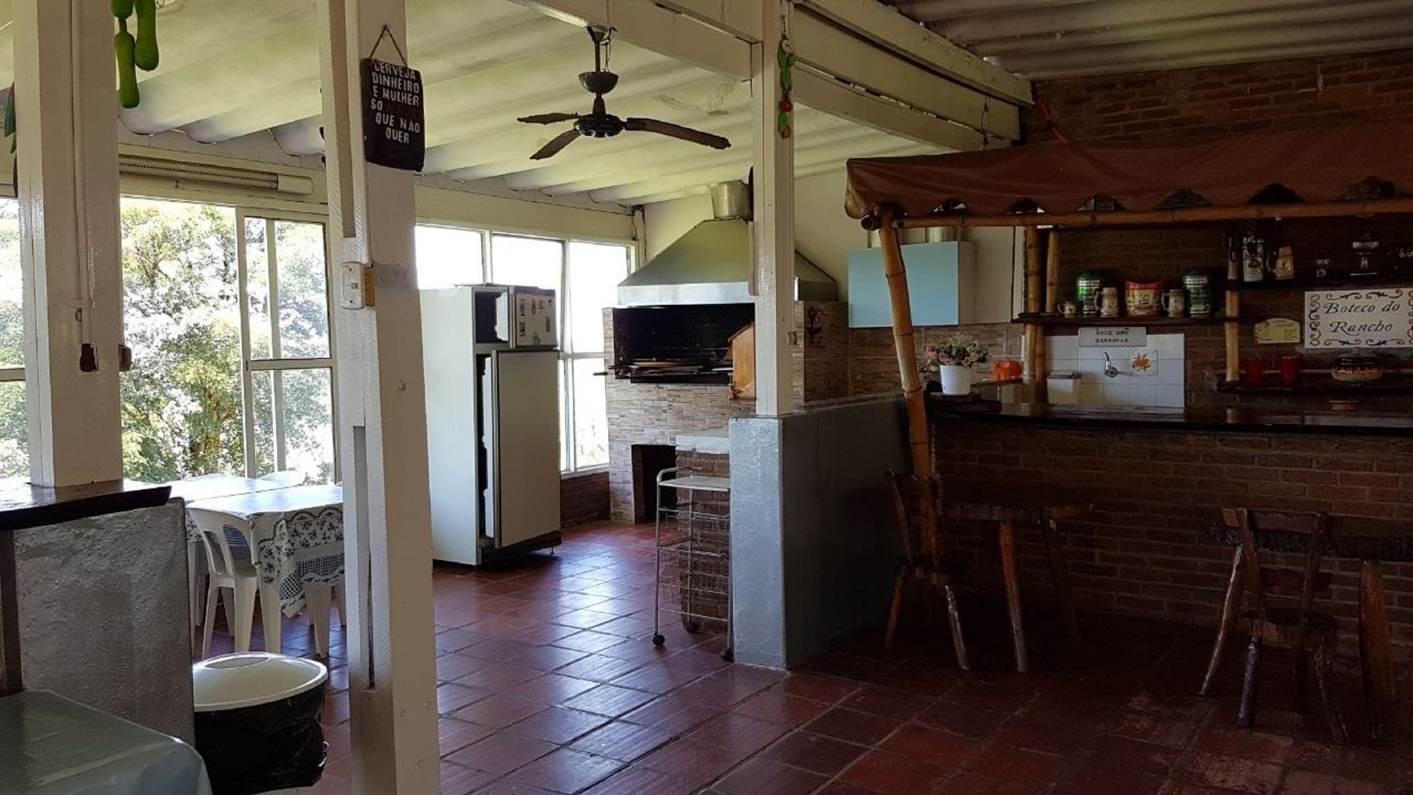 Basic House, Multiple Beds, Pool View | Private kitchen | Fridge, microwave, oven, stovetop