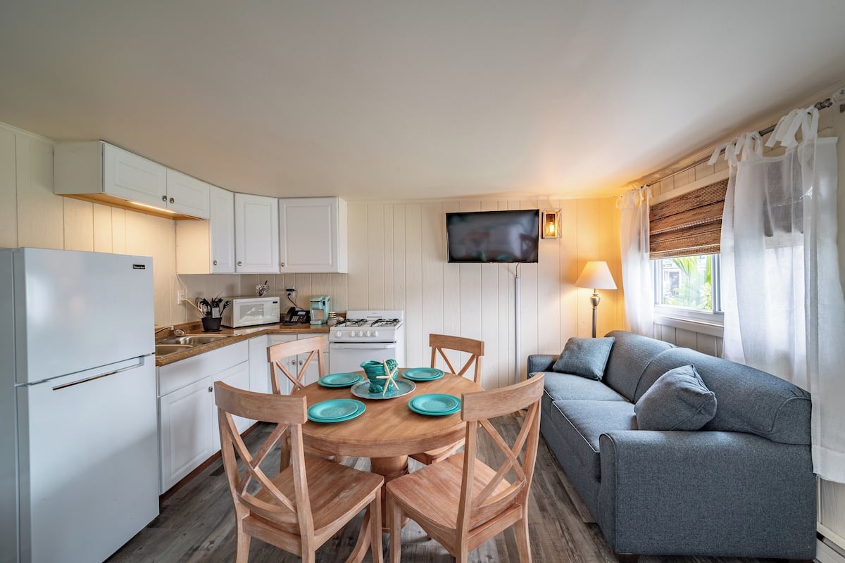 Deluxe Studio, 1 King Bed with Sofa bed, Non Smoking (Cottage King Efficiency) | Living area | 32-inch flat-screen TV with cable channels, TV