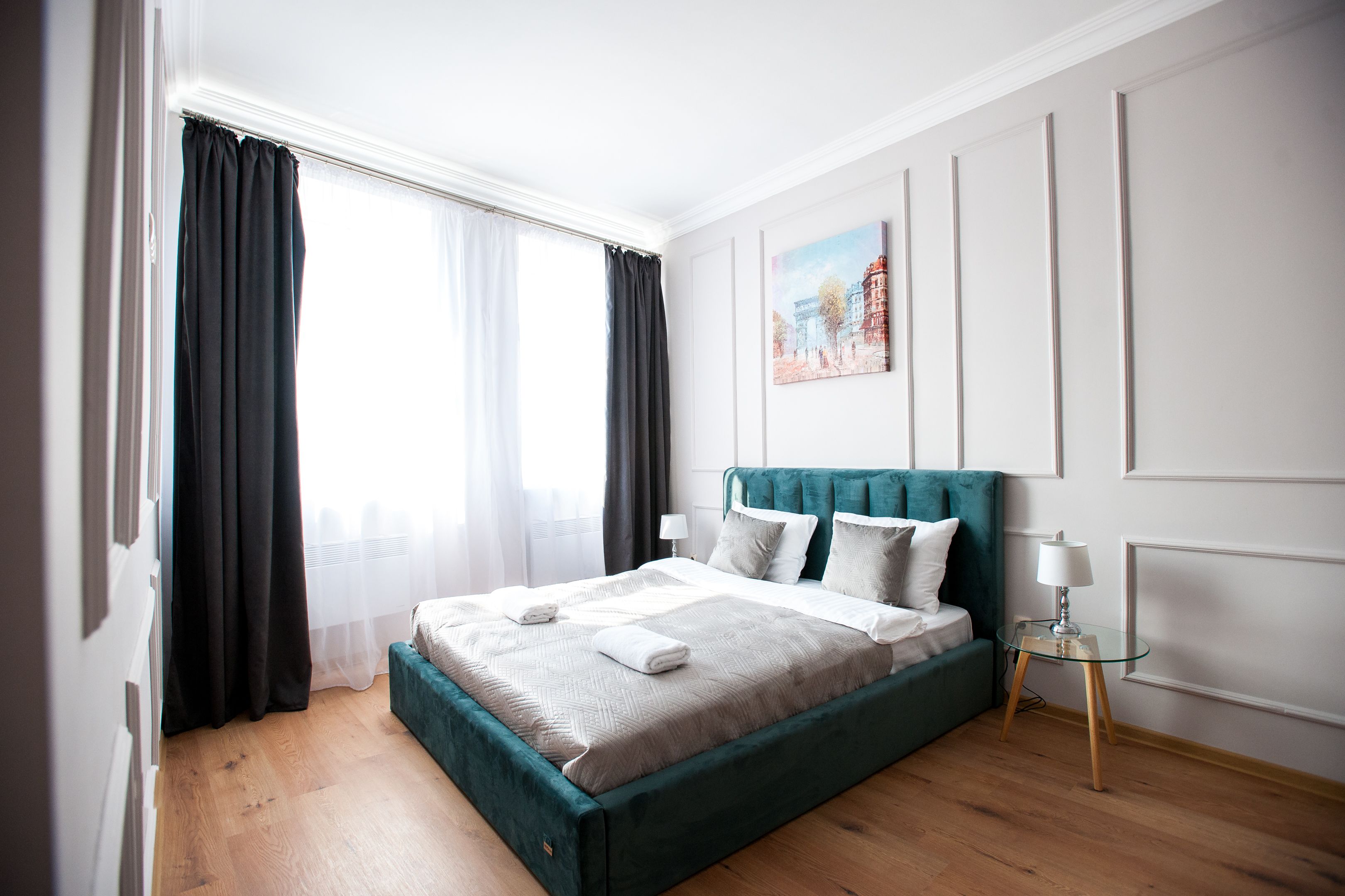 標準公寓客房, 多張床, 城市景 (Knyazya Y. Osmomysl Square 3) | 熨斗/熨衫板、免費 Wi-Fi、床單