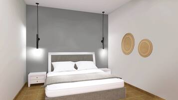 3 chambres, fer et planche Ă repasser, Wi-Fi gratuit, draps fournis