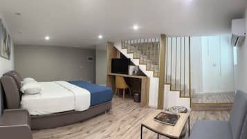豪華複式房屋, 2 間臥室, 非吸煙房 | 高級寢具、房內夾萬、手提電腦工作空間、隔音