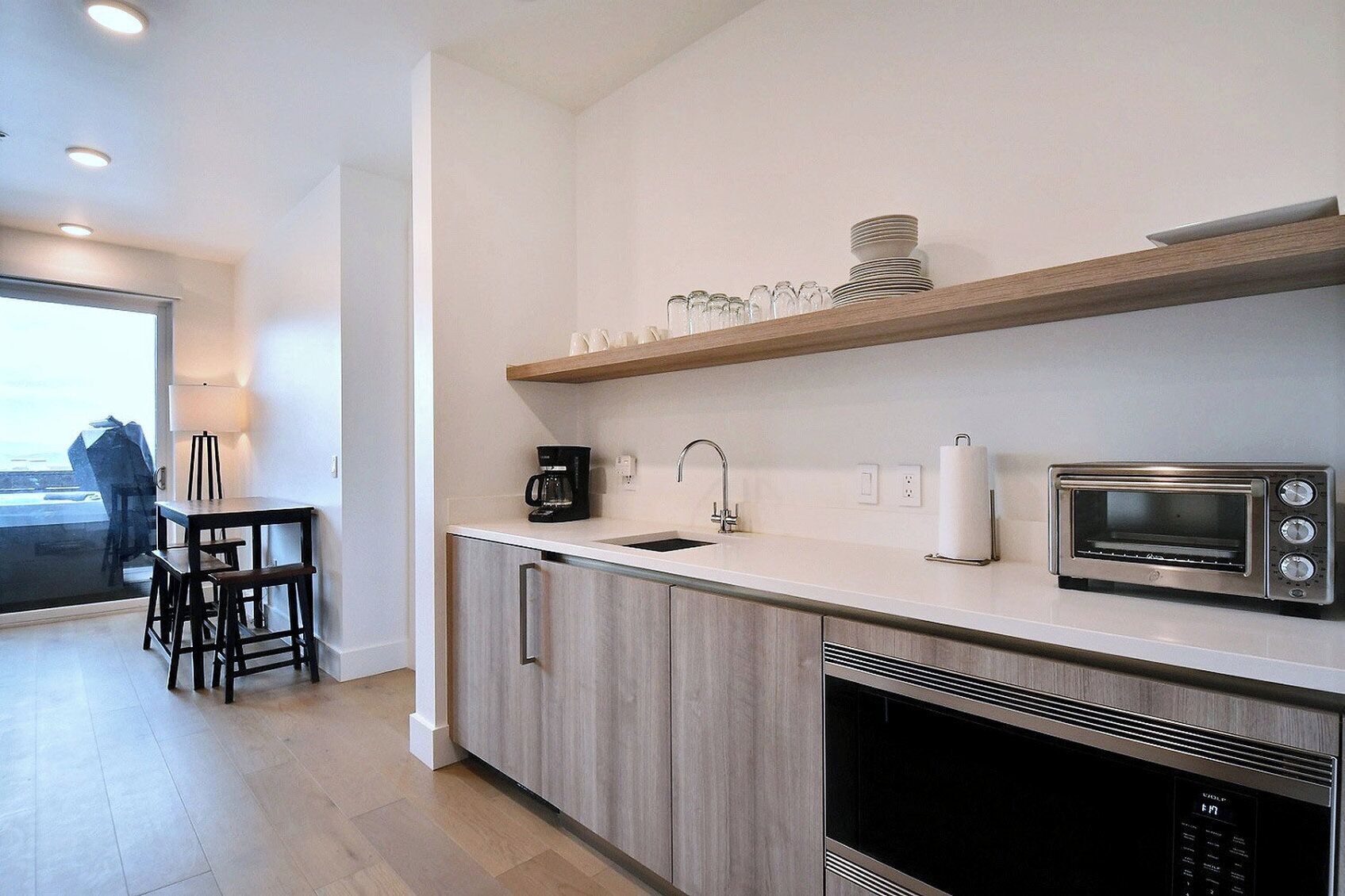 Room, 2 Bedrooms (Efficiency, Residence) | Private kitchen | Fridge, microwave, dishwasher, coffee/tea maker