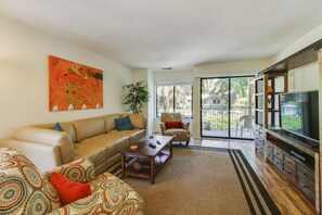 Flat-screen TV, DVD player - Courtside 24 (Hilton Head Island)