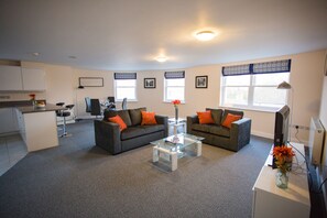 Apartment, 2 Bedrooms | Living area | Flat-screen TV - Luxury two bedroom apartment (Cambridge)