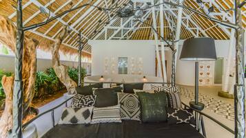 Deluxe Villa, 2 Bedrooms | Living area | Flat-screen TV