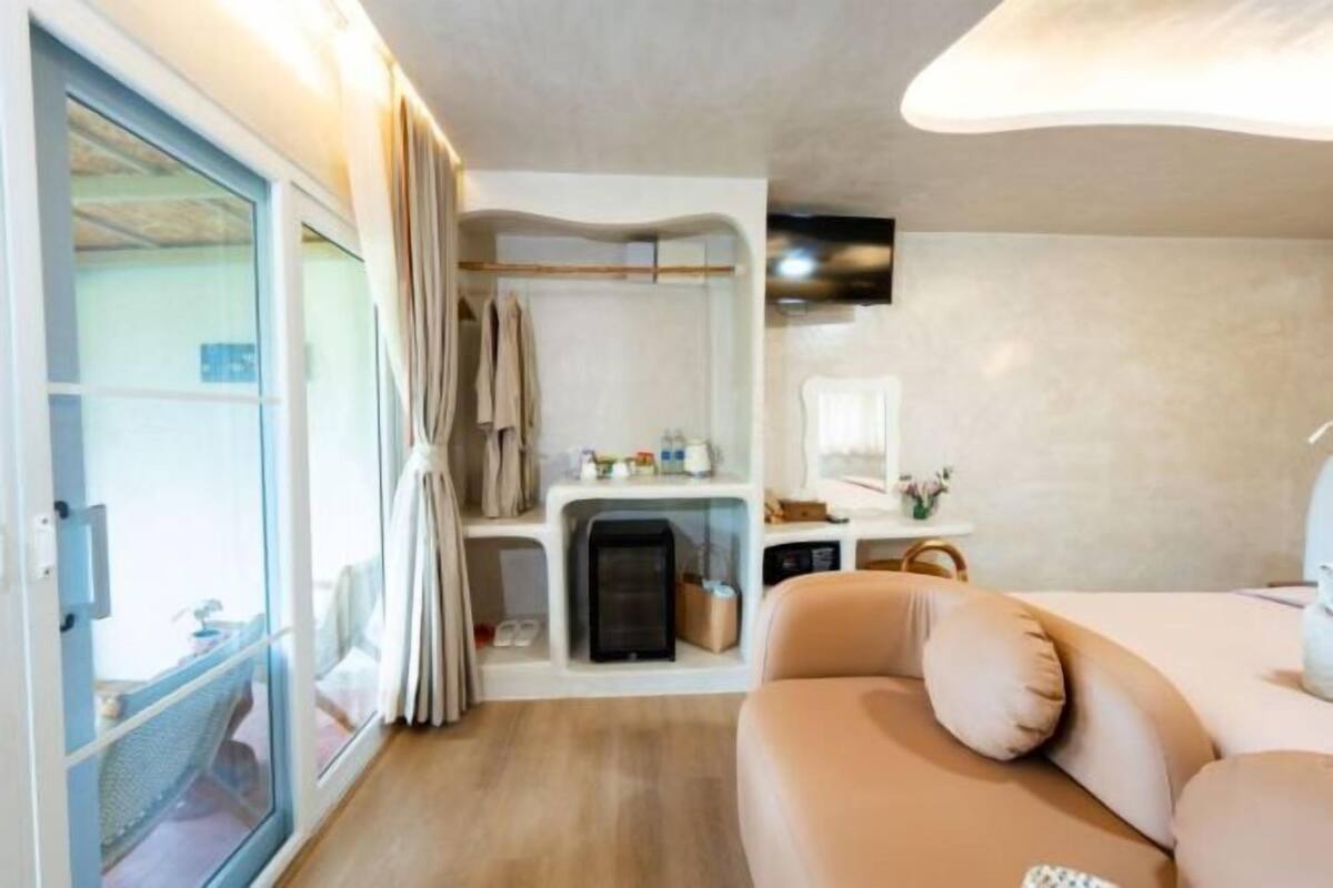 1 chambre, literie de qualité supérieure, couette en duvet d'oie