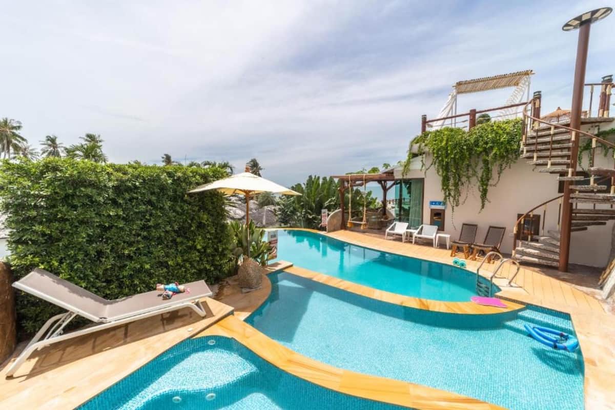 Luxury Villa, 3 Bedrooms, Private Pool, Beach View | 1 bedroom, premium bedding, down comforters, memory foam beds