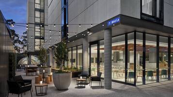 Breakfast, lunch and dinner served