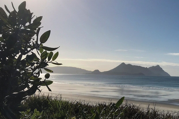 Una spiaggia nelle vicinanze, lettini da mare