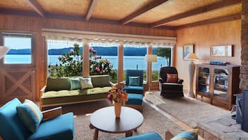 Fernseher, Kamin, DVD-Player