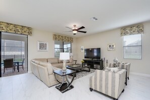 House, Multiple Beds | Living area