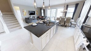 House, Multiple Beds | Private kitchen