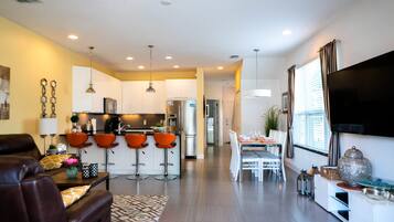 Townhome, 3 Bedrooms | Living area | Flat-screen TV, DVD player