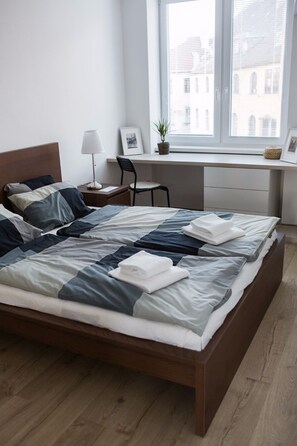 1 室のベッドルーム、WiFi、ベッドシーツ