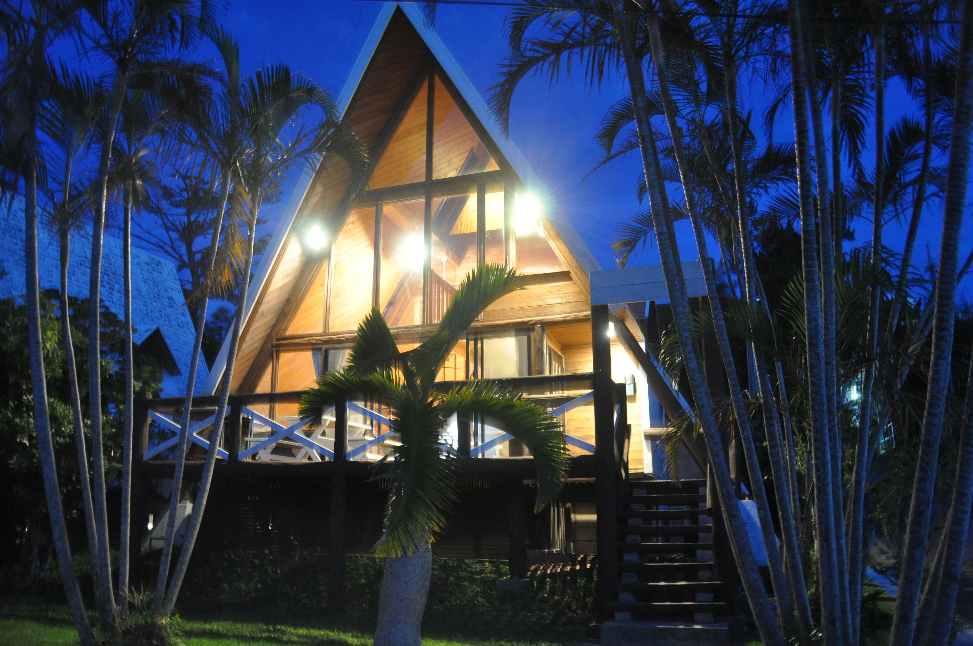 Front of property – evening/night