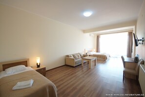 Family Room, Terrace | Desk, iron/ironing board, free WiFi, bed sheets - Mireosi (Batumi)