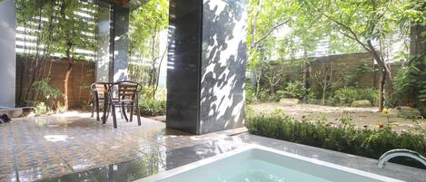 Camera Presidenziale con 2 letti singoli | Terrazza/patio