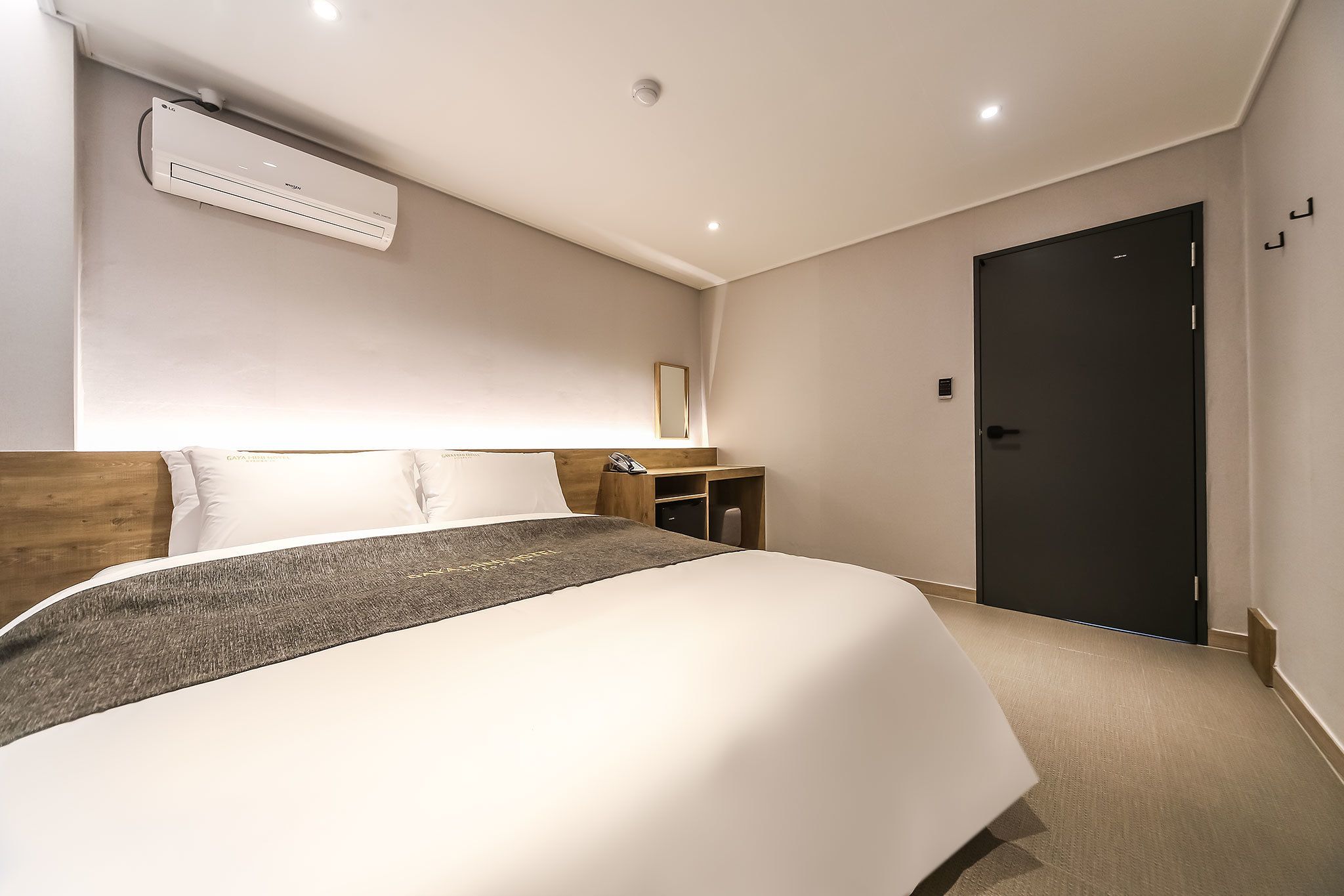 standard room | premium bedding, memory-foam beds, desk, laptop workspace
