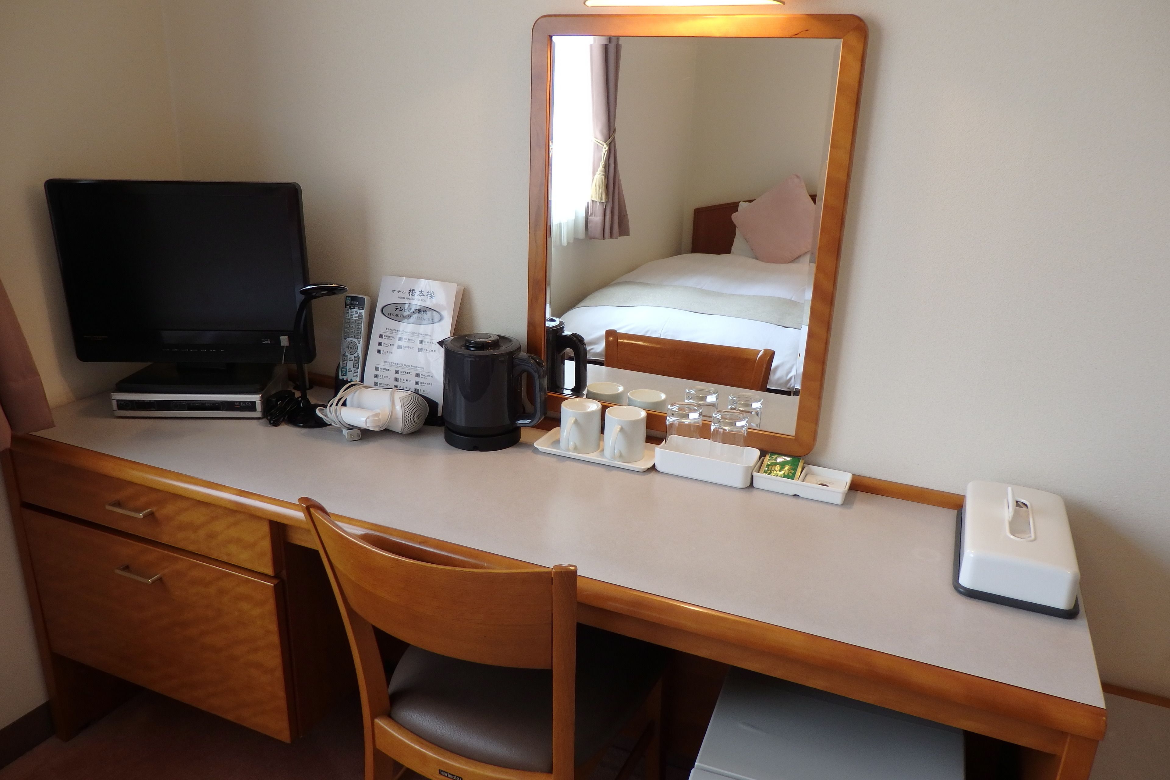 1 bedroom, desk, laptop workspace, blackout curtains