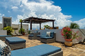 Terrace/patio - Casa De Glorioso, newly constructed in  La Diosa (Isla Mujeres)