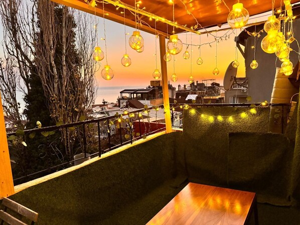 Blue Studio Apartment SEAVIEW TERRACE | Terraza o patio