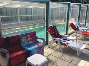 Seasonal outdoor pool - Chambres d'Hôtes La ferme de montard (Montmorot)