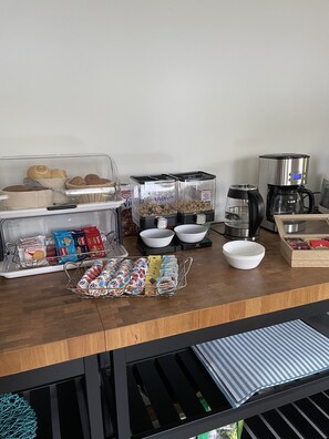 Gratis morgenmadsbuffet hver dag
