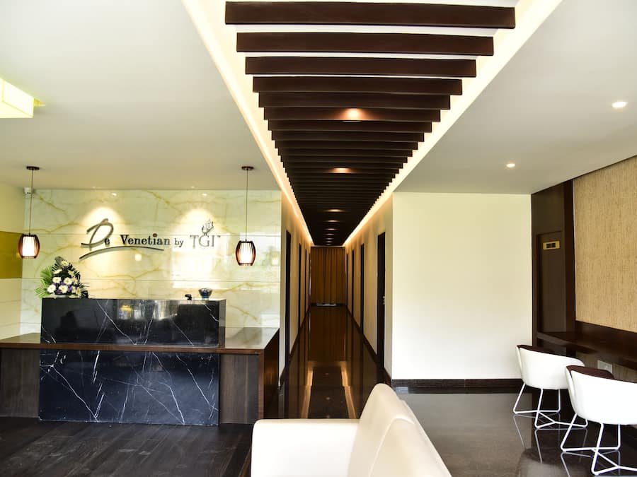 Sitteområde i lobbyen