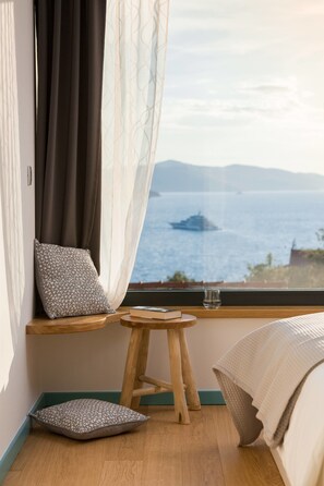 Deluxe-villa - 3 soveværelser - strandudsigt | Udsigt fra værelset
